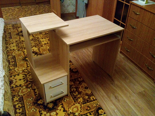 Компьютерный стол Джаз-24 левый дуб молочный фото покупателя 155