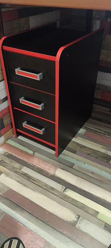 Тумба Ханна черная / красная - Уцененный экземпляр фото покупателя 62