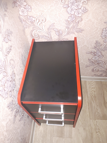 Тумба Ханна черная / красная  - Уцененный экземпляр фото покупателя 72