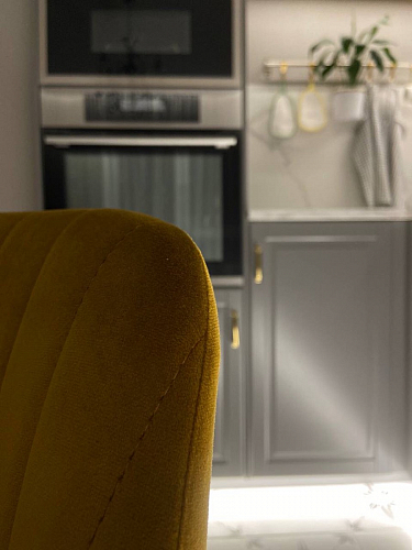 Стул на металлокаркасе Инклес темно-зеленый / черный глянец фото покупателя 20