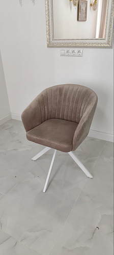 Кресло Корсо крутящееся фиолетовое Velutto 25 / черное фото покупателя 15