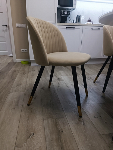 Стул на металлокаркасе Gabi 1 light purple / black фото покупателя 295