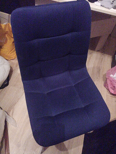 Стул на металлокаркасе Чилли синяя ткань / белый фото покупателя 1007