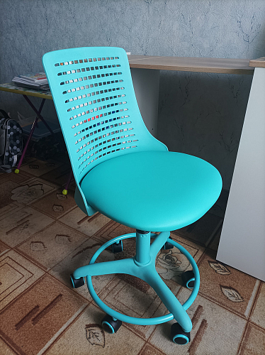 Компьютерное кресло Kiddy/Кидди розовое ткань (сетка) фото покупателя 41