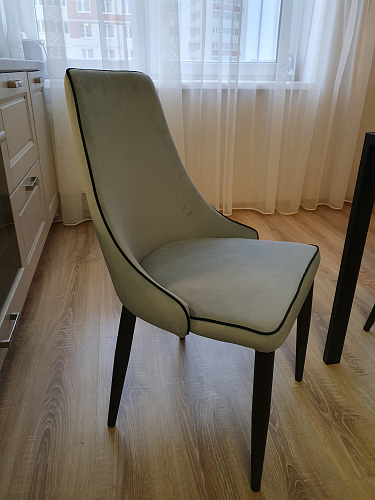 Стул на металлокаркасе Kora 1 gray / black фото покупателя 6