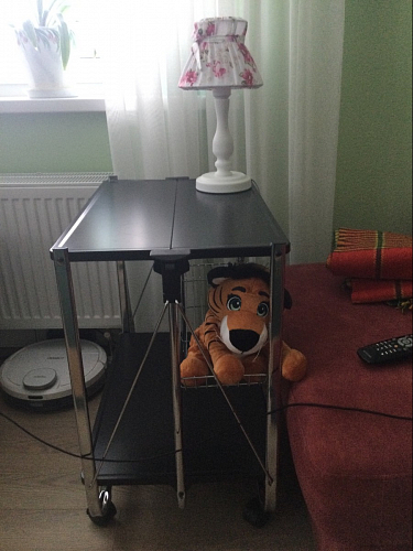 Столик сервировочный SC-5119 складной черный фото покупателя 42