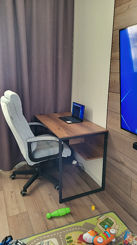 Письменный стол Клер Лофт черный матовый / бетон фото покупателя 2