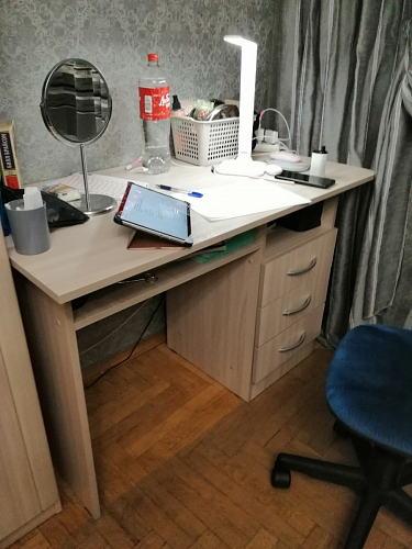 Стол письменный Бриз МДФ волна лайм / ясень светлый фото покупателя 204