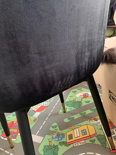 Стул на металлокаркасе Seda 01 blue / gold / black фото покупателя 50