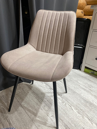 Стул на металлокаркасе Седа К латте / черный фото покупателя 247