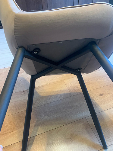 Стул на металлокаркасе Седа К латте / черный фото покупателя 7