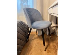 Стул на металлокаркасе Gabi 1 бежевый / черный с серебряными наконечниками фото покупателя 220