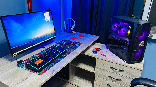 Компьютерный стол КСТ-109П правый венге фото покупателя 11