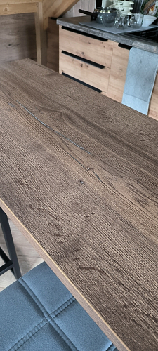 Барный стол Сари 120х50х171 дпк графит / черный фото покупателя 3