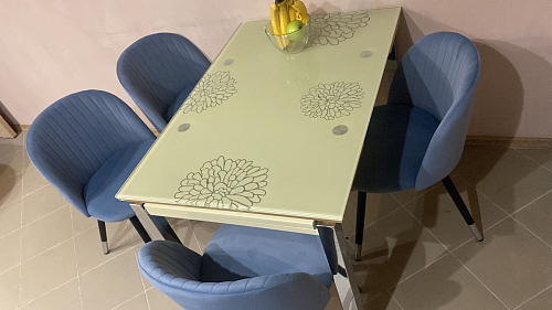 Стул на металлокаркасе Gabi 1 light purple / black фото покупателя 97