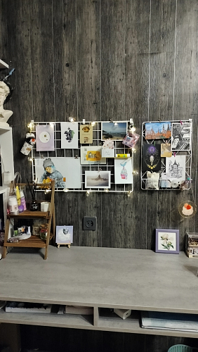 Письменный стол Леон Лофт бетон / черный матовый фото покупателя 74