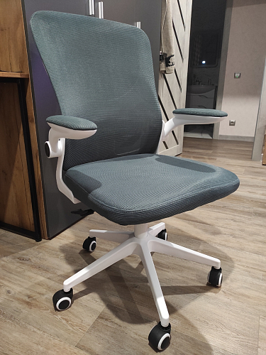 Компьютерное кресло Konfi gray / blue / white фото покупателя 206