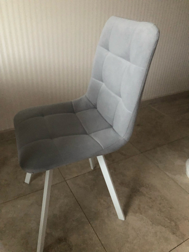 Стул на металлокаркасе Челси бежевый / черный фото покупателя 123