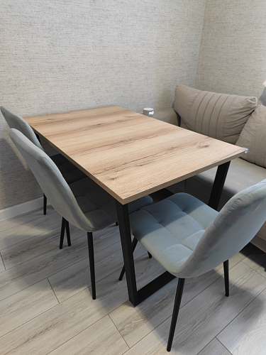 Стол раскладной Лота Лофт 120 25 мм юта / черный матовый фото покупателя 21