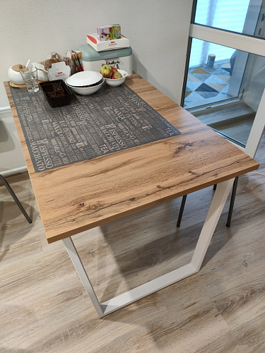 Стол раскладной Лота Лофт 120 25 мм юта / черный матовый фото покупателя 652