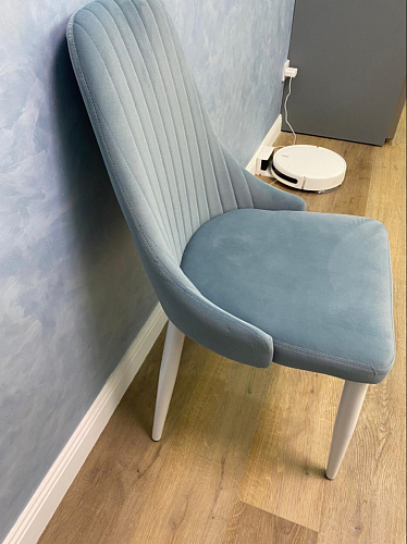 Стул на металлокаркасе Kora light blue / white фото покупателя 290