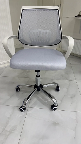 Компьютерное кресло Ergoplus light gray / white фото покупателя 28