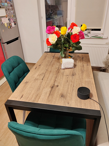 Стол Центавр бетон / графит фото покупателя 11