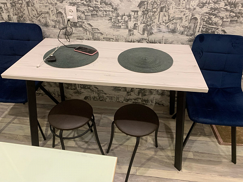 Деревянный стол Барон О 200 х 90 белая пленка шагрень / белый фото покупателя 25