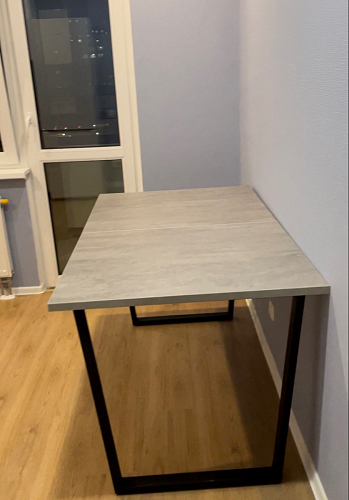 Деревянный стол Лота Лофт 120х75 белый матовый / дуб крафт золотой фото покупателя 644