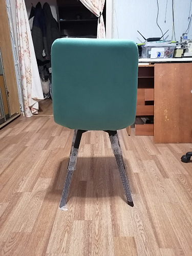 Стул на металлокаркасе Чилли К темно-серый (velutto 32) / черный фото покупателя 10