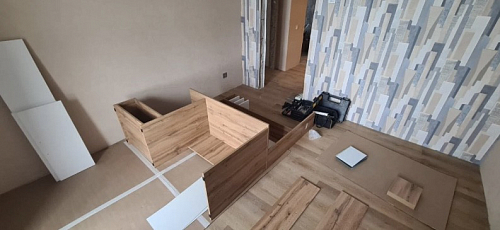 Письменный стол Лайт 03.243 дуб золотой (craft) / белый премиум фото покупателя 81