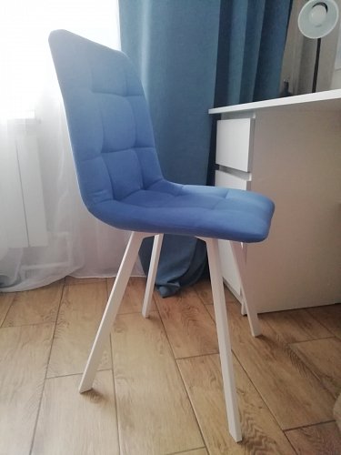 Стул на металлокаркасе Чилли черный / зеленый фото покупателя 1387