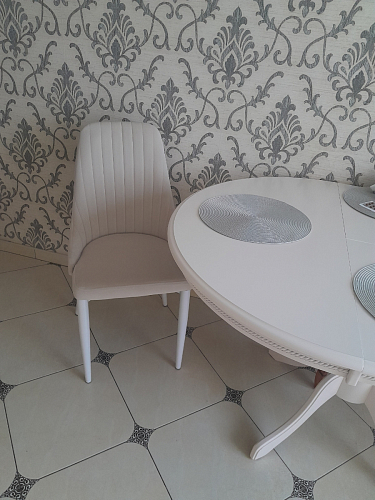 Стул на металлокаркасе Kora beige / black фото покупателя 50