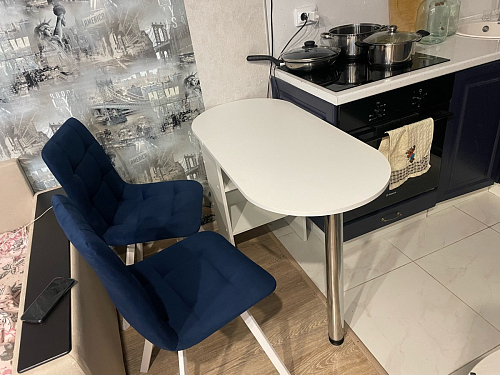 Стул на металлокаркасе Чилли бежевый / белый каркас фото покупателя 1203