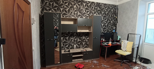 Готовая гостиная Бертелена дуб крафт серый / серый графит фото покупателя 48