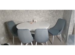 Стул на металлокаркасе Kora beige / black фото покупателя 77