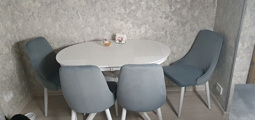 Стул на металлокаркасе Kora beige / black фото покупателя 77