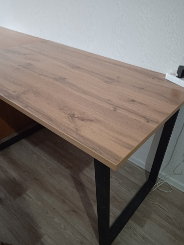 Стол Лота Лофт 140 25 мм черный матовый / бетон фото покупателя 674