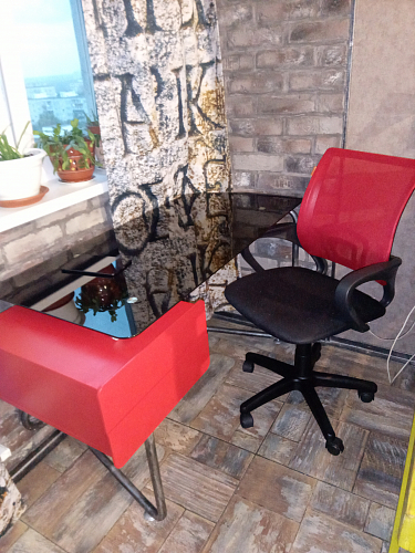 Компьютерный стол Desk черный фото покупателя 2