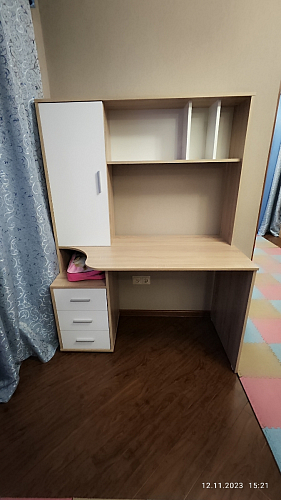 Письменный стол КСТ-16 левый венге / беленый дуб фото покупателя 78