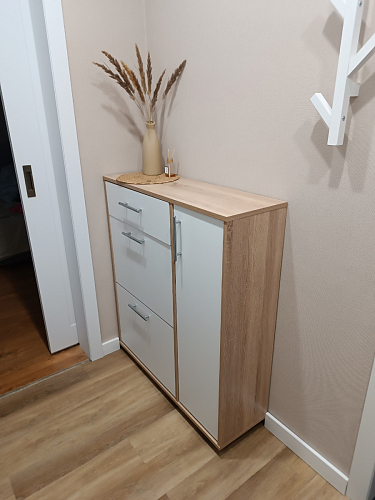 Обувница ТП-4 дуб сонома / белый фото покупателя 30