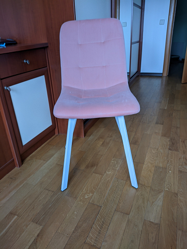 Стул на металлокаркасе Bruk light purple / white фото покупателя 18