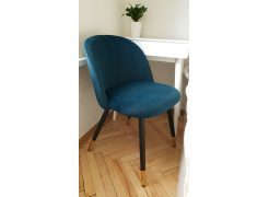 Стул на металлокаркасе Gabi 1 light blue / black фото покупателя 8