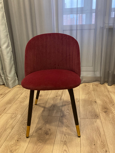 Стул на металлокаркасе Gabi 1 темно-серый / черный фото покупателя 72