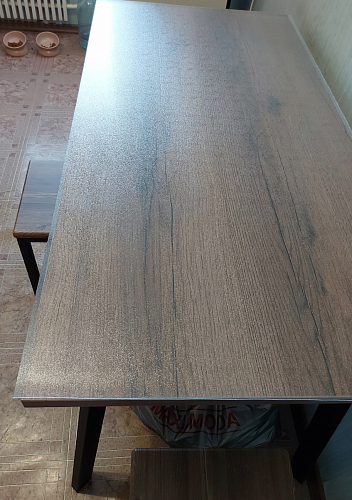 Стол Тринити Лофт 120 25 мм черный матовый / юта фото покупателя 82