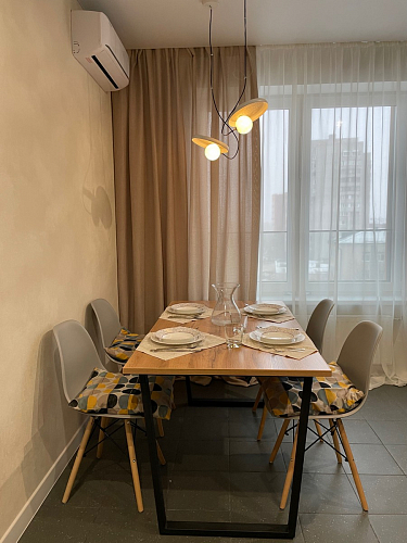 Деревянный стол Лота Лофт 140х80 черный матовый / бетон светлый фото покупателя 880