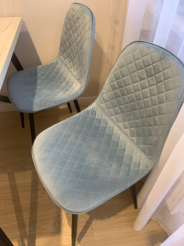 Стул на металлокаркасе Capri dark beige / white фото покупателя 96