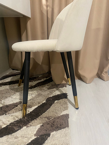 Стул на металлокаркасе Gabi latte / gold / black фото покупателя 329