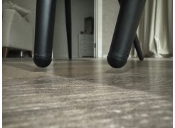 Стул на металлокаркасе Gabi 1 бежевый / черный с серебряными наконечниками фото покупателя 580