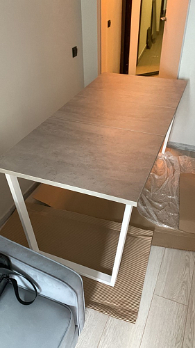 Стол раскладной Лота Лофт 120 25 мм юта / черный матовый фото покупателя 696